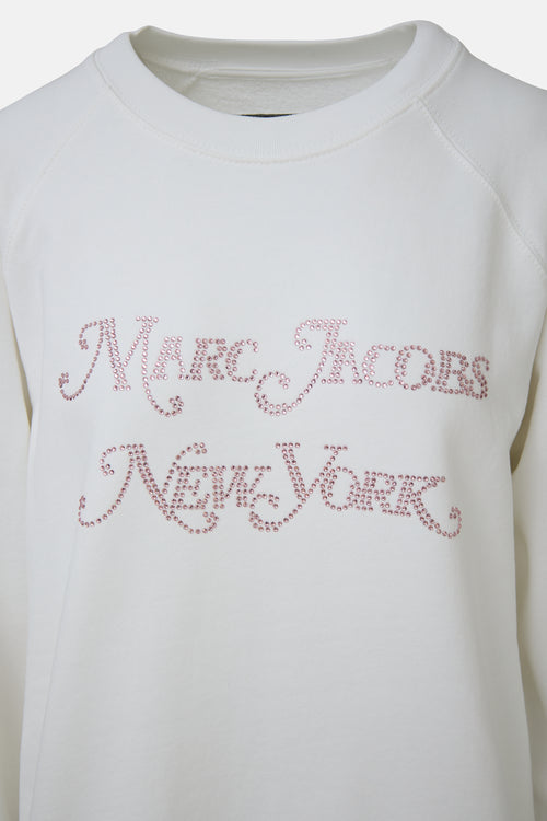 Marc Jacobs Rhinestone Logo Sweatshirt