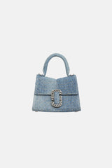 Marc Jacobs St Marc Crystal Denim Mini Bag