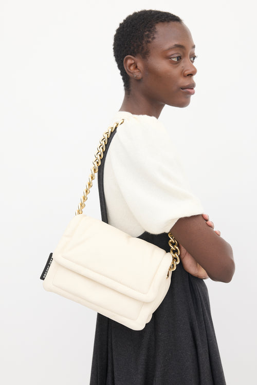 Marc Jacobs White Leather Pillow Bag