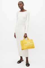 Marc Jacobs Yellow & White The Tote Bag
