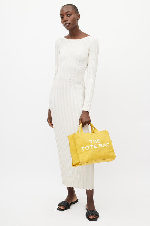 Marc Jacobs Yellow & White The Tote Bag