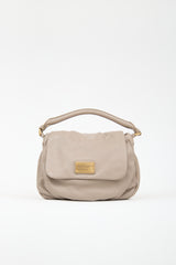 Marc Jacobs Taupe Leather Classic Q Lil Ukita Bag
