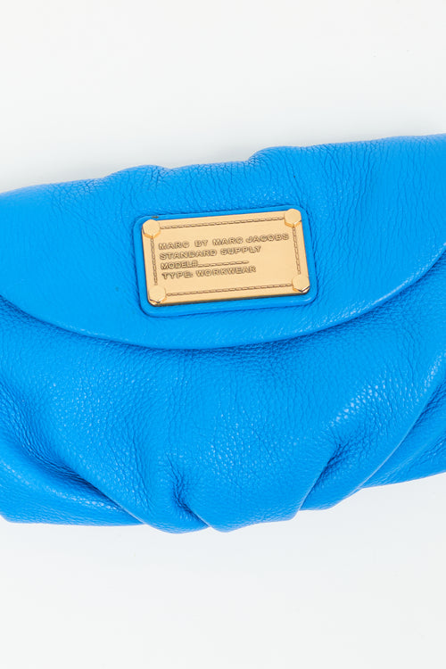 Marc Jacobs Blue Leather Classic Q Karlie Crossbody Bag