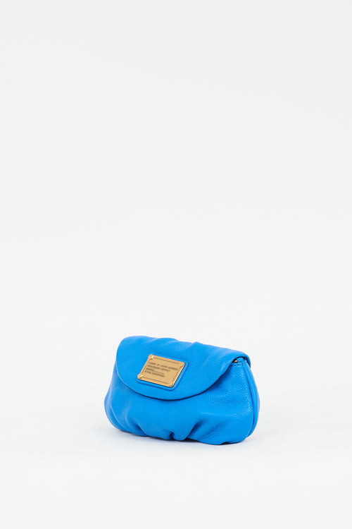 Marc Jacobs Blue Leather Classic Q Karlie Crossbody Bag