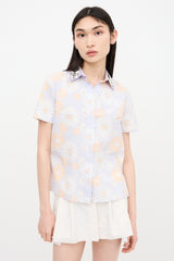Marc Jacobs Floral Embellished Collar Shirt