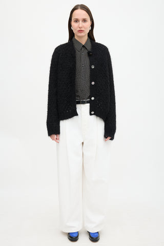 Marc Jacobs Mohair Open Knit Cardigan