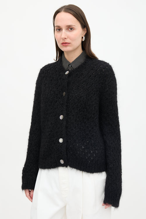 Marc Jacobs Mohair Open Knit Cardigan