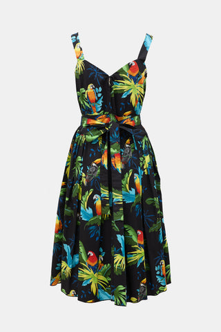 Marc Jacobs Pleated Printed Dress