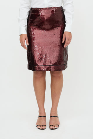 Marc Jacobs Sequin Midi Skirt
