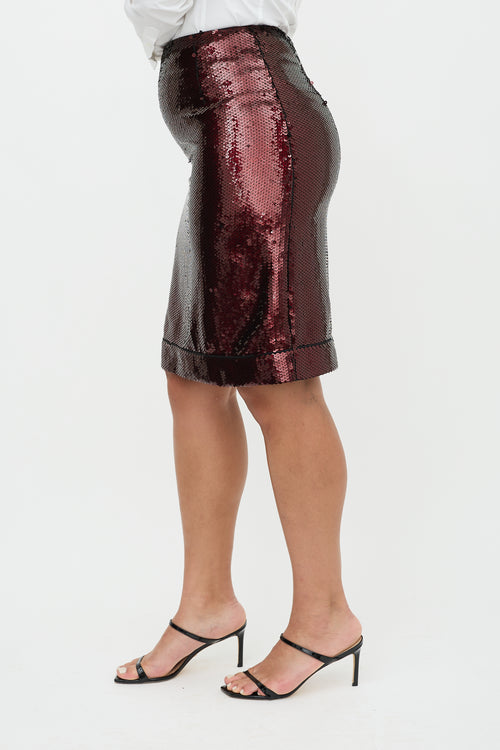 Marc Jacobs Sequin Midi Skirt