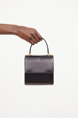 Marc Jacobs Black Leather Mini Top Handle Bag