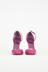 Marc Jacobs Purple Leather Embellished Pump
