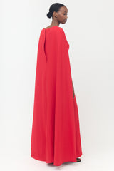 Marchesa Notte Cape Maxi Dress