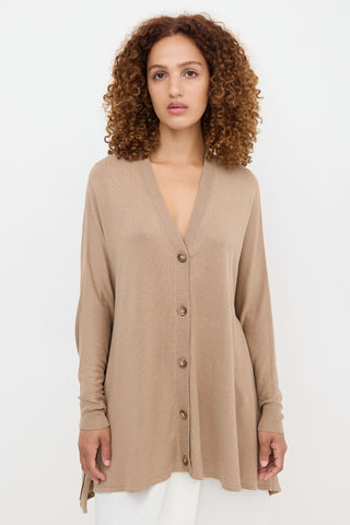 Maison Margiela Silk & Linen Cocoon Cardigan