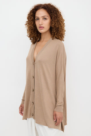 Maison Margiela Silk & Linen Cocoon Cardigan