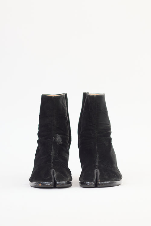 Maison Margiela Black Velvet Tabi Boot