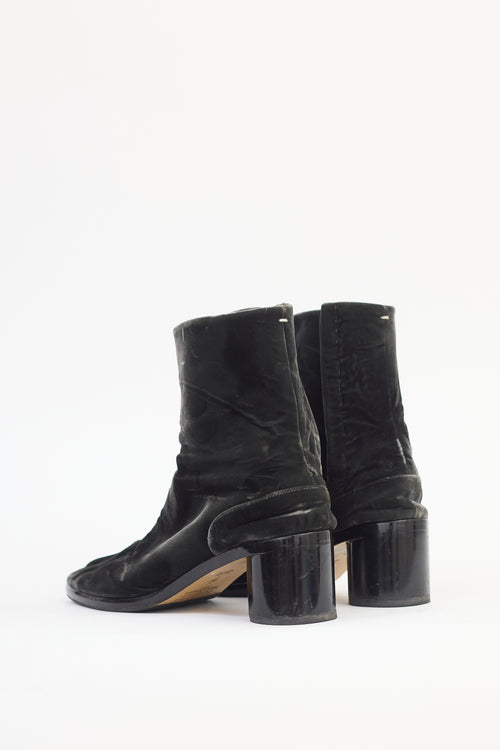 Maison Margiela Black Velvet Tabi Boot