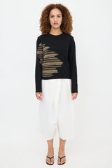 Maison Margiela Striped Abstract Sweater