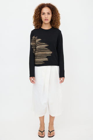 Maison Margiela Striped Abstract Sweater