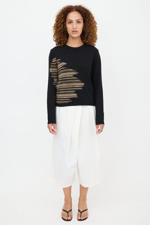 Maison Margiela Striped Abstract Sweater