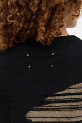 Maison Margiela Striped Abstract Sweater