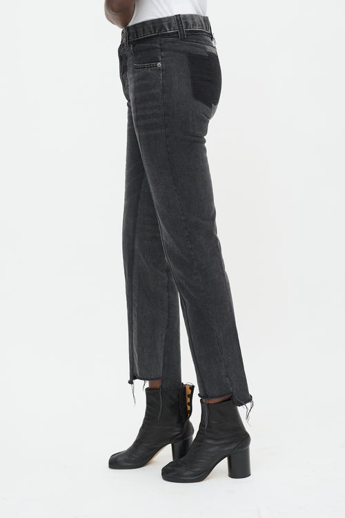 Maison Margiela Distressed Patchwork Jeans