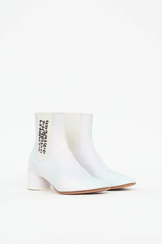 MM6 Maison Margiela Pastel Tie-Dye Ankle Boot