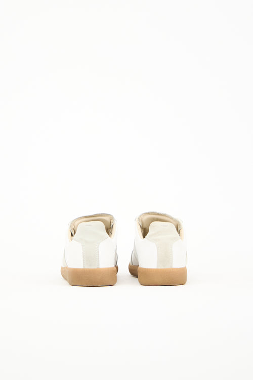 Maison Margiela White & Grey Leather Replica Sneaker