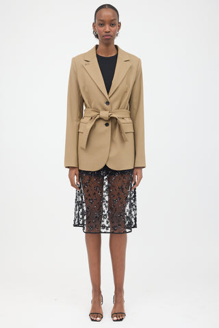 Maria McManus Wool Belted Blazer
