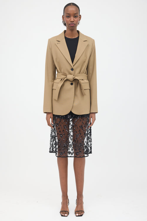 Maria McManus Wool Belted Blazer