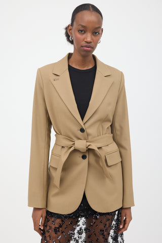 Maria McManus Wool Belted Blazer
