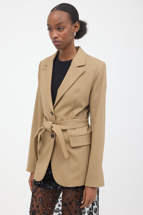 Maria McManus Wool Belted Blazer