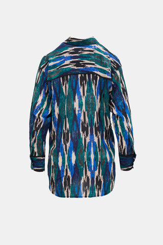 Maria Cher Silk Printed Shirt