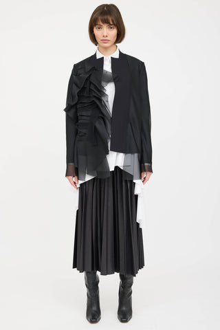 Marie Saint Pierre Nelu Layred Tulle Blazer