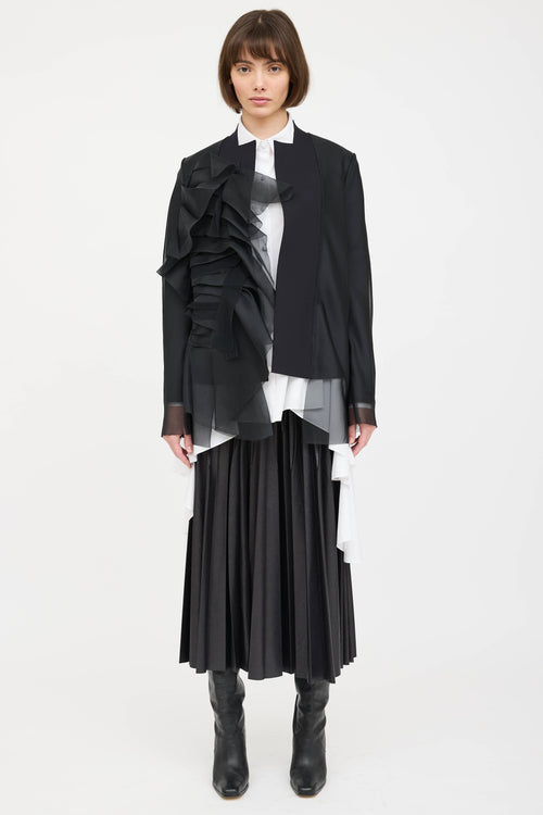 Marie Saint Pierre Nelu Layred Tulle Blazer