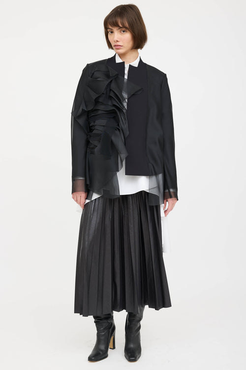 Marie Saint Pierre Nelu Layred Tulle Blazer