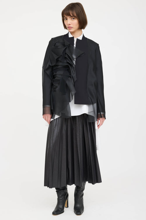 Marie Saint Pierre Nelu Layred Tulle Blazer