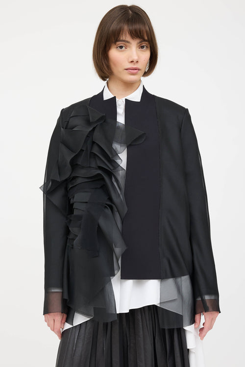 Marie Saint Pierre Nelu Layred Tulle Blazer