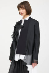 Marie Saint Pierre Nelu Layred Tulle Blazer