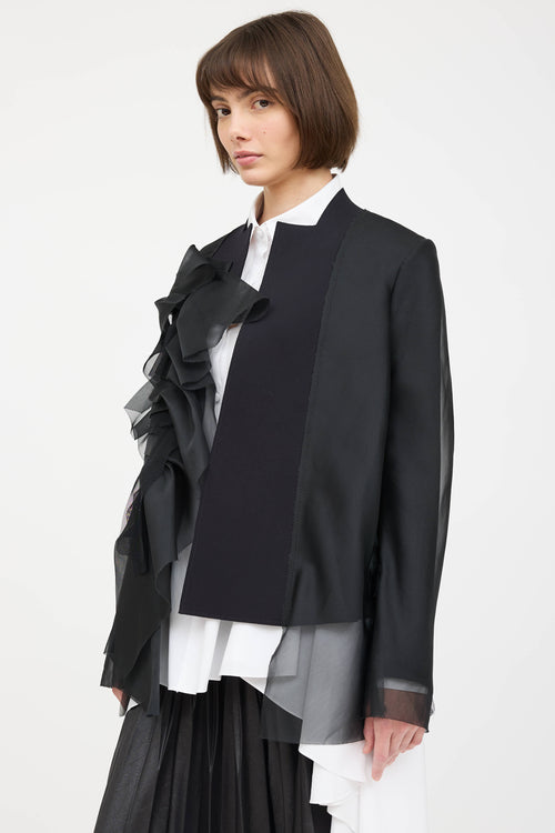 Marie Saint Pierre Nelu Layred Tulle Blazer