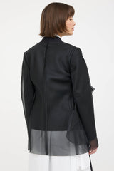 Marie Saint Pierre Nelu Layred Tulle Blazer