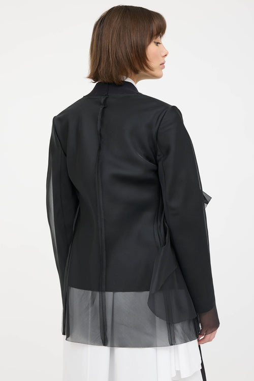 Marie Saint Pierre Nelu Layred Tulle Blazer