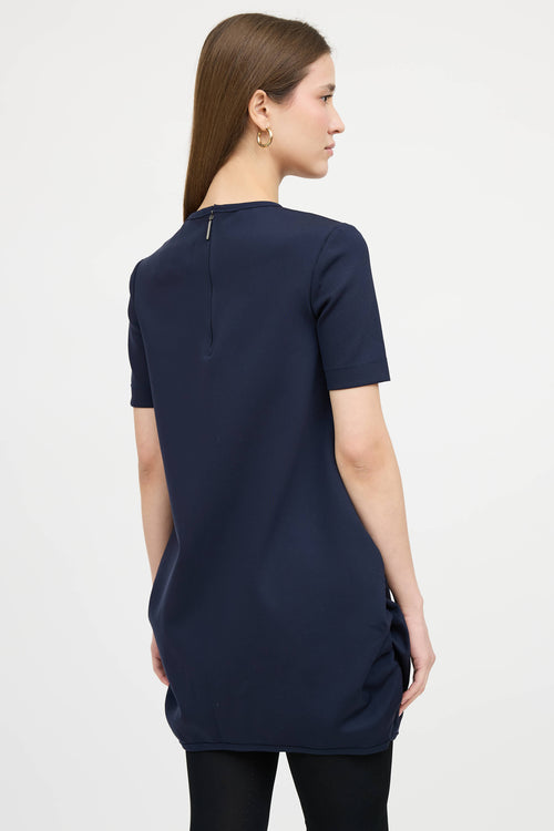 Marie Saint Pierre Ruffled Neoprene Midi Dress