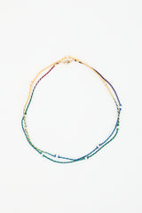 Marie Lichtenberg Silk Cord & Pearl Mauli Necklace