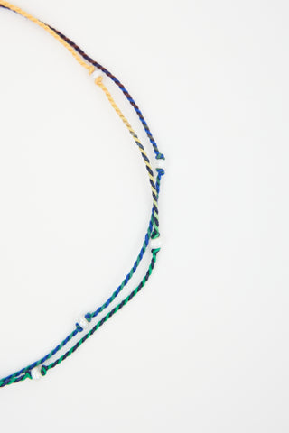 Marie Lichtenberg Silk Cord & Pearl Mauli Necklace