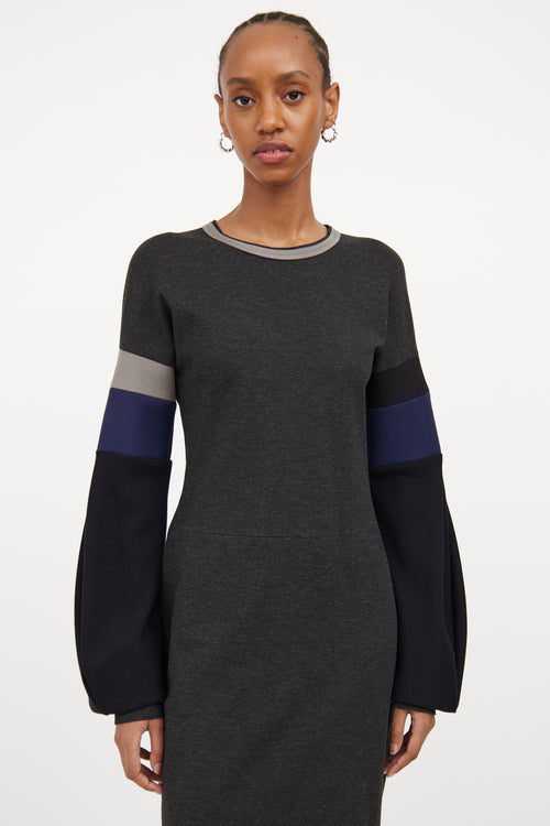 Dark & Panelled Dress