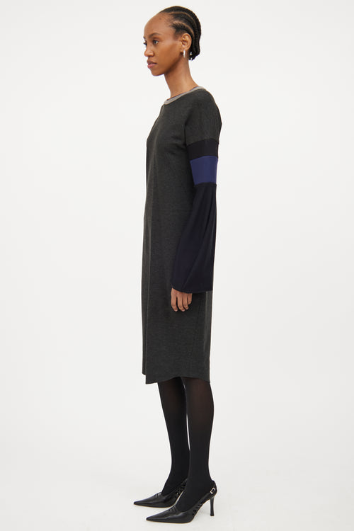 Dark & Panelled Dress