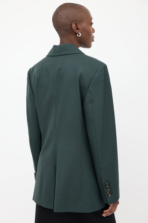 Marina Moscone Dark Green Oversized Blazer