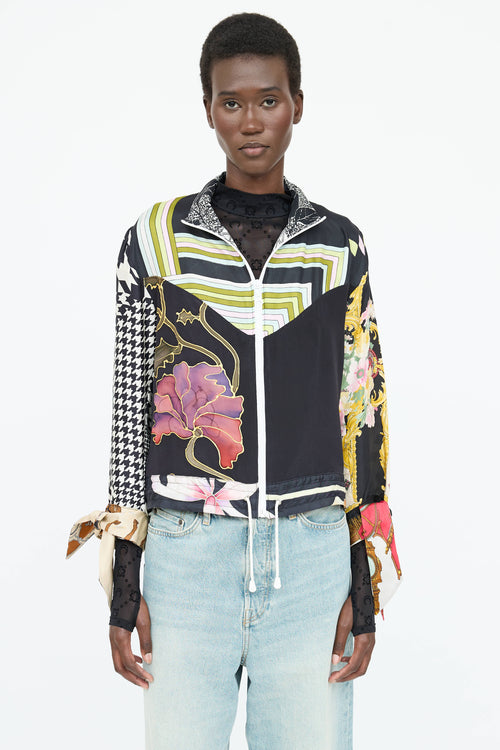 Marine Serre Patterned Zip Jacket