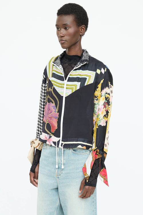 Marine Serre Patterned Zip Jacket
